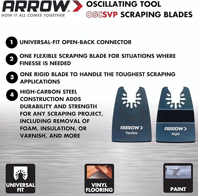 Arrow OSCSVP-2 Scraper Variety Blade 2-Pack - Image 2