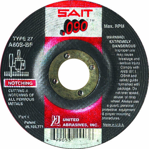 United Abrasives - Sait 20905 6" x 0.09" General Purpose Cutting Wheel - Image 1