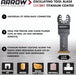 Arrow OSC201 1-1/4" Titanium Coated Bi-Metal Blade - Image 2