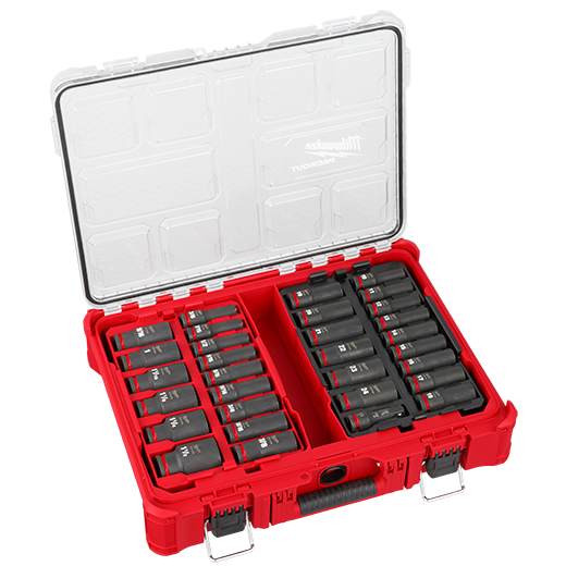 Milwaukee 49-66-6806 SHOCKWAVE Impact Duty 1/2" Drive Packout Socket Set - Image 1