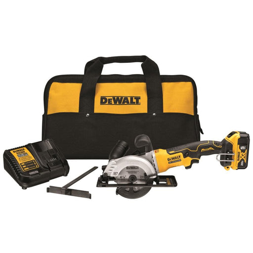 DeWalt DCS571P1 ATOMIC 20V MAX Brushless 4-1/2" Cordless Circular Saw Kit - Image 1