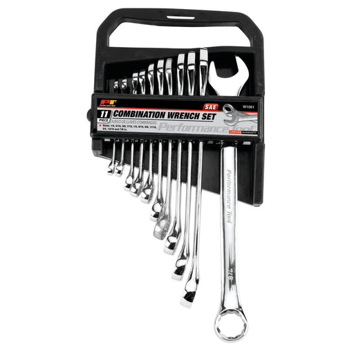 Performance Tool W1061 11 Piece SAE Combination Wrench Set - Image 1