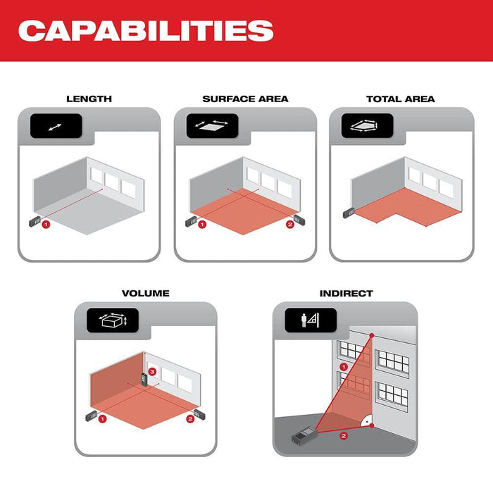 Milwaukee 48-22-9802 150' Laser Distance Meter - Image 3