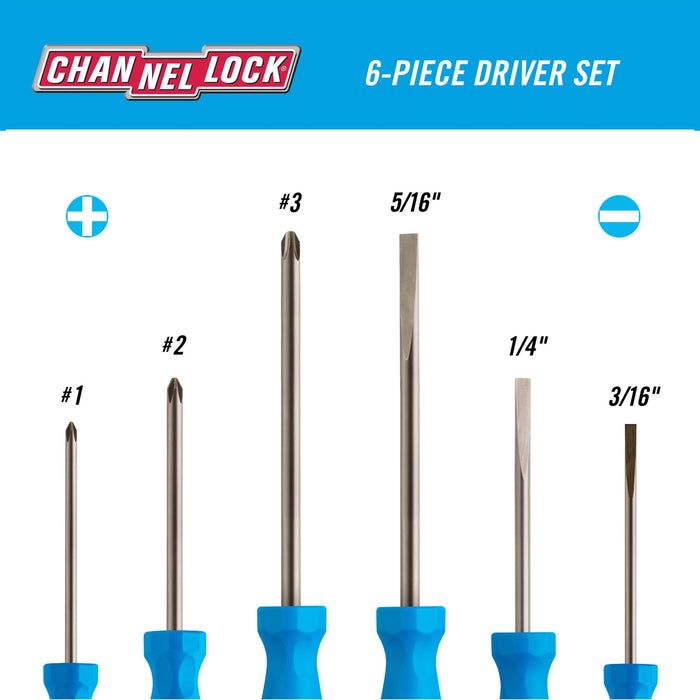 Channellock SD-6H 6-Piece Standard Screwdriver Set - Image 2