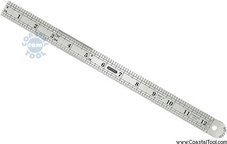 General Tools 1201ME 12 Flex Precision Stainless Steel Rule