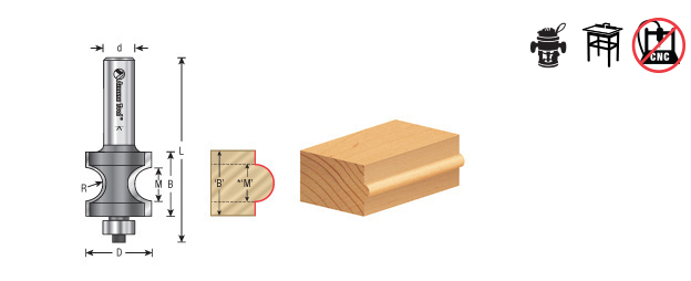 Amana 51570 Bullnose Router Bit - Image 3