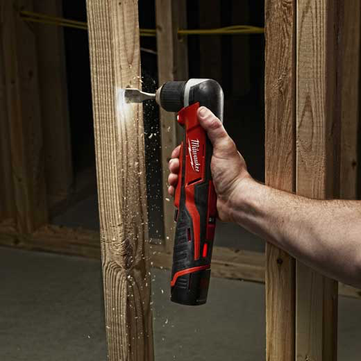 MILWAUKEE'S 2415-20 M12 12-Volt Lithium-Ion Cordless Right Angle Drill, 3/4  in, Bare Tool, Medium
