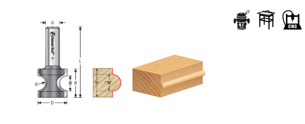 Amana 51558 Bullnose Router Bit - Image 3